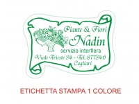 Etichette adesive per fioristi, fiorai e vivaisti (mm 45X33)  (cod.6G)